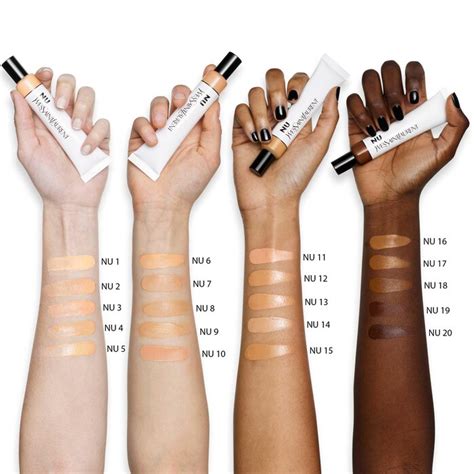 ysl nu bare look tint swatches|nu skin tinted moisturizer swatches.